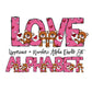 Love Heart Doodle Letters, Horse Alphabet, Heart Alphabet PNG, Entire Doodle Alphabet Uppercase Lowercase Numbers PNG