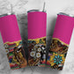 Country Pink 20oz Sublimation Tumbler Designs,Teal Gem Western 9.2 x 8.3” Straight Skinny Tumbler Wrap 12