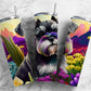 Dog Fluffy 20oz Sublimation Tumbler Designs, Floral Planet 9.2 x 8.3” Straight Skinny Tumbler, Tumbler Wrap PNG