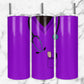 Purple Nurse 20oz Sublimation Tumbler Designs, Scrubs 9.2 x 8.3” Straight Skinny Tumbler Wrap PNG