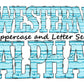 Light blue Doodle Letters Western Alphabet, Blue striped Alphabet PNG, Entire Doodle Alphabet Uppercase and Numbers PNG