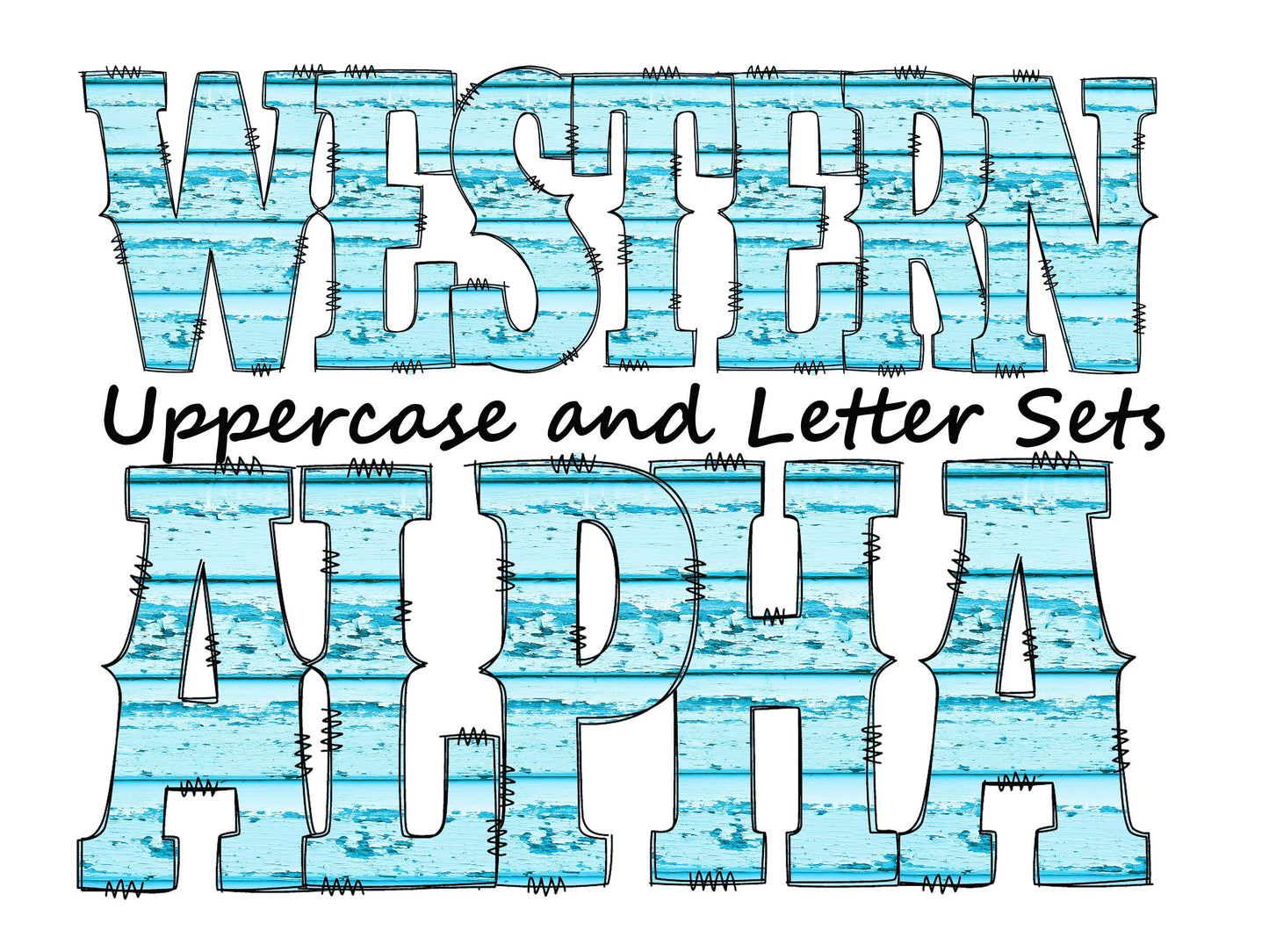 Light blue Doodle Letters Western Alphabet, Blue striped Alphabet PNG, Entire Doodle Alphabet Uppercase and Numbers PNG