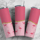 Pink Flamingo 20oz Sublimation Tumbler Designs, Gold Agate Line 9.2 x 8.3” Straight Skinny Tumbler Wrap PNG 51