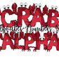 Crab Doodle LettersDoodle Letter Alphabet with Uppercase and Numbers PNG, Alphabet PNG Digital Download