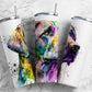 Pup Dog 20oz Sublimation Tumbler Designs, Alcohol Ink Watercolour 9.2 x 8.3” Straight Skinny Tumbler, Tumbler Wrap PNG