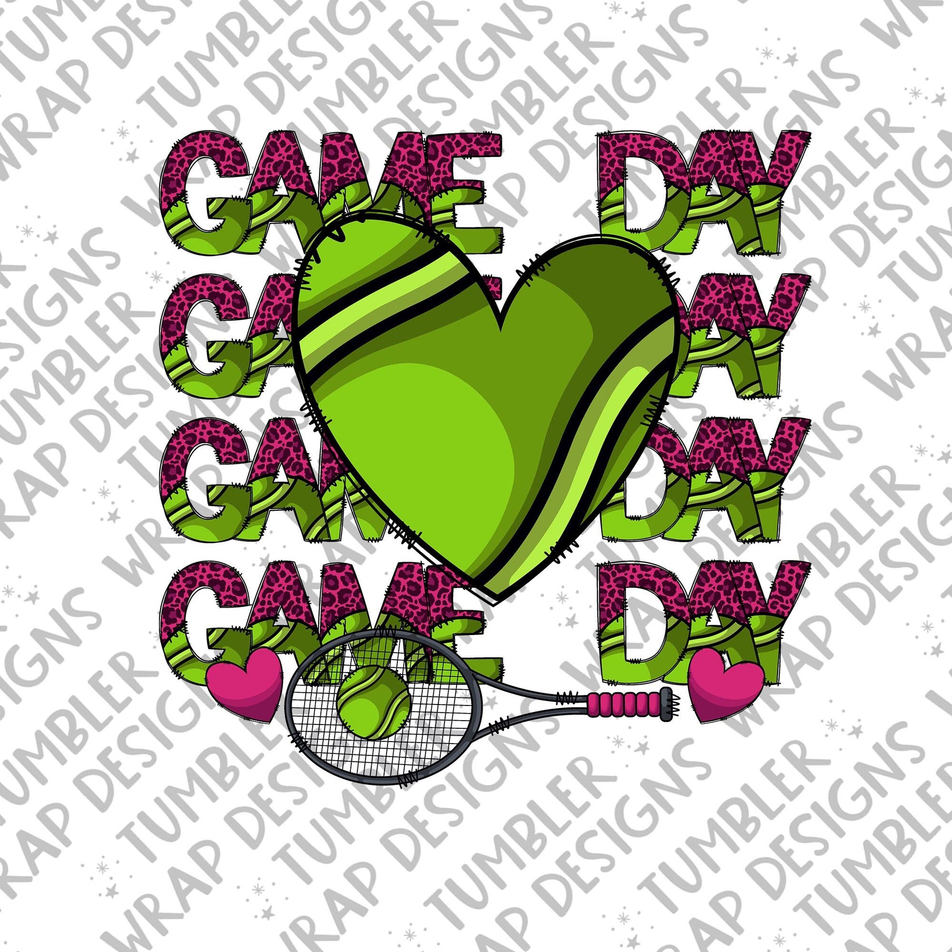 Sublimation PNG Sublimation PNG - Tennis ball Sublimation PNG Design, Game day Digital Download PNG File, Commercial Use-Tumblerwrapdesigns