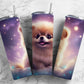 Pomeranian dog 20oz Sublimation Tumbler Designs, cartoon puppy 9.2 x 8.3” Straight Skinny Tumbler Wrap PNG