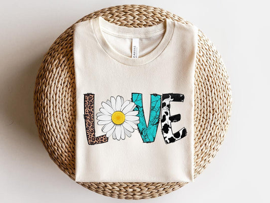 Love Country PNG, Western Digital Download, Love T shirt, Flower Designs