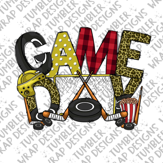 Game day Sublimation PNG Design, Hockey puck Digital Download PNG File, Commercial Use