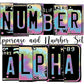 Tie Dye Number Plate Alphabet Uppercase Numbers PNG, Rainbow Alphabet PNG Digital Download