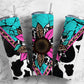 Turquoise Gem Stone Cow 20oz Sublimation Tumbler Designs, Western Sunflower 9.2 x 8.3” Straight Skinny Tumbler Wrap PNG, Sublimation design