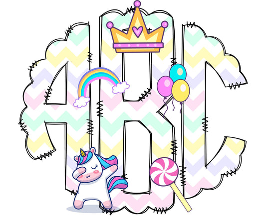 Unicorn Rainbow Monogram Letters, Cute Sublimation PNG Elements Hand Drawn Doodle Alpha Bundle, Unicorn Sublimation Font PNG (2023-04-18 21.17.19)