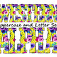 Colorful floral Doodle Letters Western Alphabet, Purple flowers Alphabet PNG, Entire Doodle Alphabet Uppercase and Numbers PNG