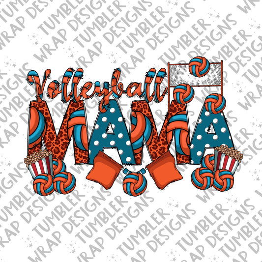 Volleyball net Sublimation PNG Design, Volleyball mama Digital Download PNG File, Commercial Use