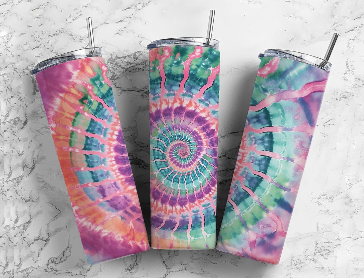 Blue and purple spiral 20oz Sublimation Tumbler Designs, Pastel swirl 9.2 x 8.3” Straight Skinny Tumbler Wrap PNG