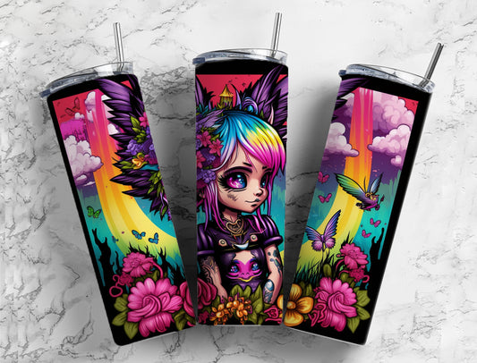 20oz Sublimation Tumbler Designs, 9.2 x 8.3” Straight Skinny Tumbler Wrap PNG, Sublimation Design PNG