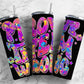 Rainbow Hippie 20oz Sublimation Tumbler Designs, Paint Prove Them Wrong 9.2 x 8.3” Straight Skinny Tumbler PNG