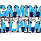 Gaming Doodle Letters Alphabet with Uppercase and Numbers PNG, Alphabet PNG Digital Download PNG