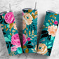 Colorful roses Keyword 20oz Sublimation Tumbler Designs, Rose floral 9.2 x 8.3” Straight Skinny Tumbler Wrap PNG