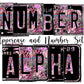 Rustic Country Number Plate Alphabet Uppercase Numbers PNG, Leopard Serape Alphabet PNG Digital Download