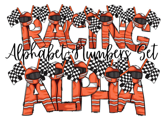 Racing Doodle Letters