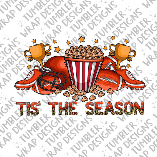 Football Sublimation PNG Design, Tis the season Digital Download PNG File, Commercial Use