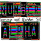 Green Serape Number Plate Alphabet Uppercase Numbers PNG, Blue and Pink Alphabet PNG Digital Download