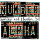 Leopard Serape Number Plate Alphabet Uppercase Numbers PNG, Teal and Brown Alphabet PNG Digital Download