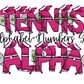 Tennis Doodle Letters