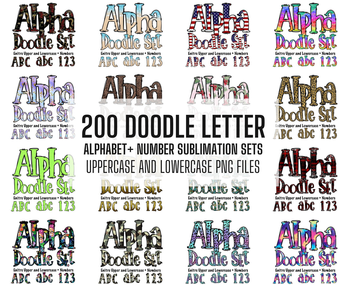 200+ MEGA BUNDLE - Doodle Letters! Uppercase & Lowercase, Entire Doodle Alphabet, Numbers, Individually Saved PNG, pack, Sublimation letters (2023-04-18 23.36.40)