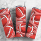 Pink Football 20oz Sublimation Tumbler Designs, 3D Inflated 9.2 x 8.3”  Tumbler Png, Digital Download