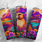 Prairie Dog 20oz Sublimation Tumbler Designs, Landscape Vibrant 9.2 x 8.3” Straight Skinny Tumbler, Tumbler Wrap PNG