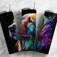 Dog Puppy 20oz Sublimation Tumbler Designs, Alcohol Ink 9.2 x 8.3” Straight Skinny Tumbler, Tumbler Wrap PNG