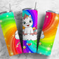 Cloud Unicorn 20oz Sublimation Tumbler Designs, Rainbow Color 9.2 x 8.3”  Tumbler Png, Digital Download