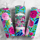 Pink floral 20oz Sublimation Tumbler Designs, Prove them wrong 9.2 x 8.3” Straight Skinny Tumbler Wrap PNG