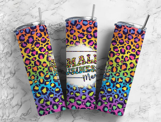 Rainbow leopard print 20oz Sublimation Tumbler Designs, Small business 9.2 x 8.3” Straight Skinny Tumbler Wrap PNG (2023-04-18 20.23.34)