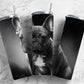 Pug Dog 20oz Sublimation Tumbler Designs, Charcoal Painting 9.2 x 8.3” Straight Skinny Tumbler, Tumbler Wrap PNG