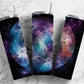 colorful moon 20oz Sublimation Tumbler Designs, rainbow planet 9.2 x 8.3” Straight Skinny Tumbler Wrap PNG