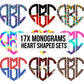 Sublimation PNG Sublimation PNG - Love Heart Shape Monogram Letters, Monogram Sublimation PNG, Love Doodle Alpha Bundle, Sublimation Font PNG, Monogram Bundle-Tumblerwrapdesigns