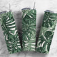 Tropical leaf 20oz Sublimation Tumbler Designs, Jungle leaf 9.2 x 8.3” Straight Skinny Tumbler Wrap PNG