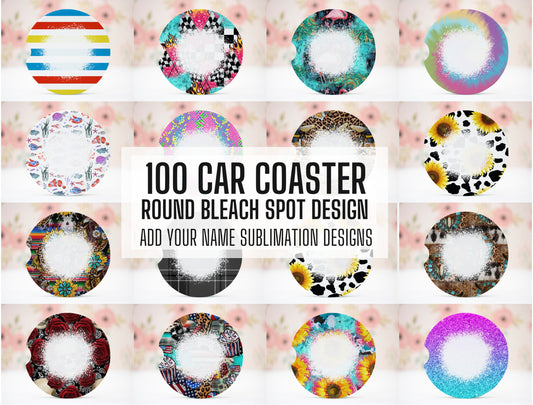 100+ Bleach Spot PNG Car Coaster Sublimation Design, Car Coaster Designs, Round Sublimation Design, Instant Download, Commercial Use Png