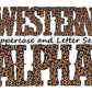 Brown leopard print Doodle Letters Western Alphabet, Animal print Alphabet PNG, Entire Doodle Alphabet Uppercase and Numbers PNG