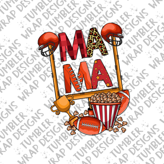 Football Mama Sublimation PNG Design, Gridiron MamaDigital Download PNG File, Commercial Use