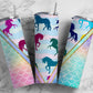 Rainbow Unicorn 20oz Sublimation Tumbler Designs, Pastel Mermaid 9.2 x 8.3” Straight Skinny Tumbler Wrap