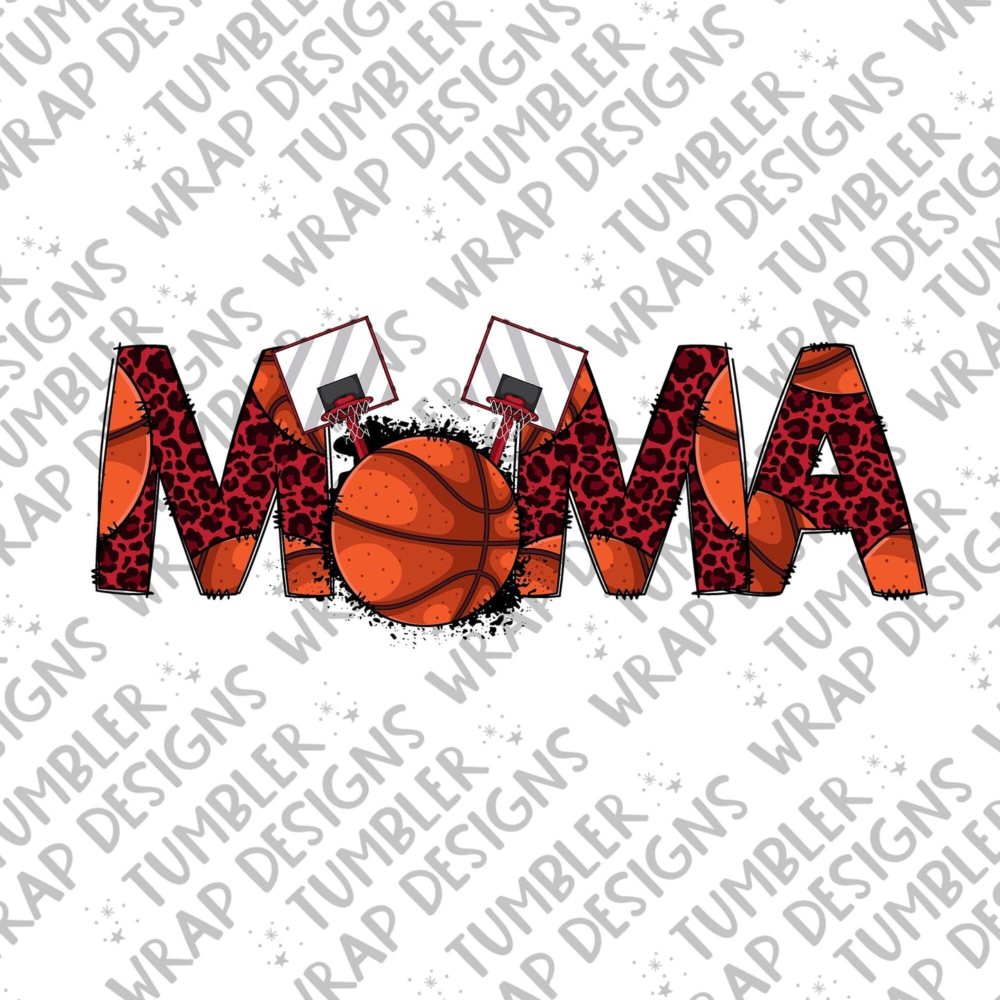 Mama Basketball Sublimation PNG Design, Ball Sport Digital Download PNG File, Commercial Use