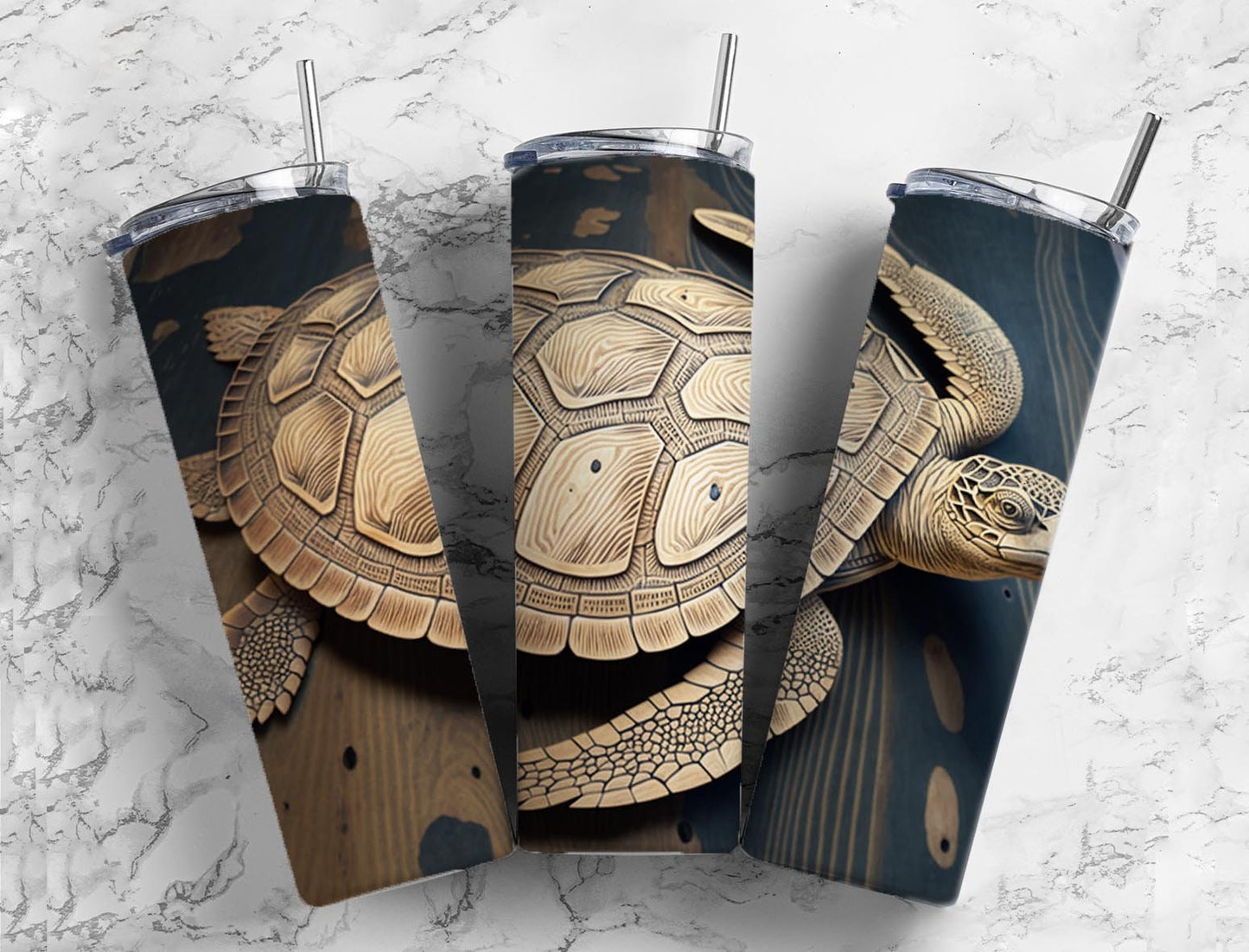 Tortoise Turtle 20oz Sublimation Tumbler Designs, Shell Ocean 9.2 x 8.3” Straight Skinny Tumbler, Tumbler Wrap PNG