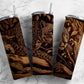 Cheetah 20oz Sublimation Tumbler Designs,Tooled Leather 9.2 x 8.3” Straight Skinny Tumbler, Tumbler Wrap PNG