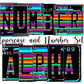 Serape Number Plate Alphabet Uppercase Numbers PNG, Orange and Pink Alphabet PNG Digital Download