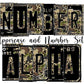 Leopard Print Number Plate Alphabet Uppercase Numbers PNG, Camo Alphabet PNG Digital Download