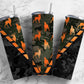 Deer Hunting 20oz Sublimation Tumbler Designs, Camo Orange 9.2 x 8.3” Straight Skinny Tumbler Wrap, Mens Tumbler (2023-04-19 02.03.31)